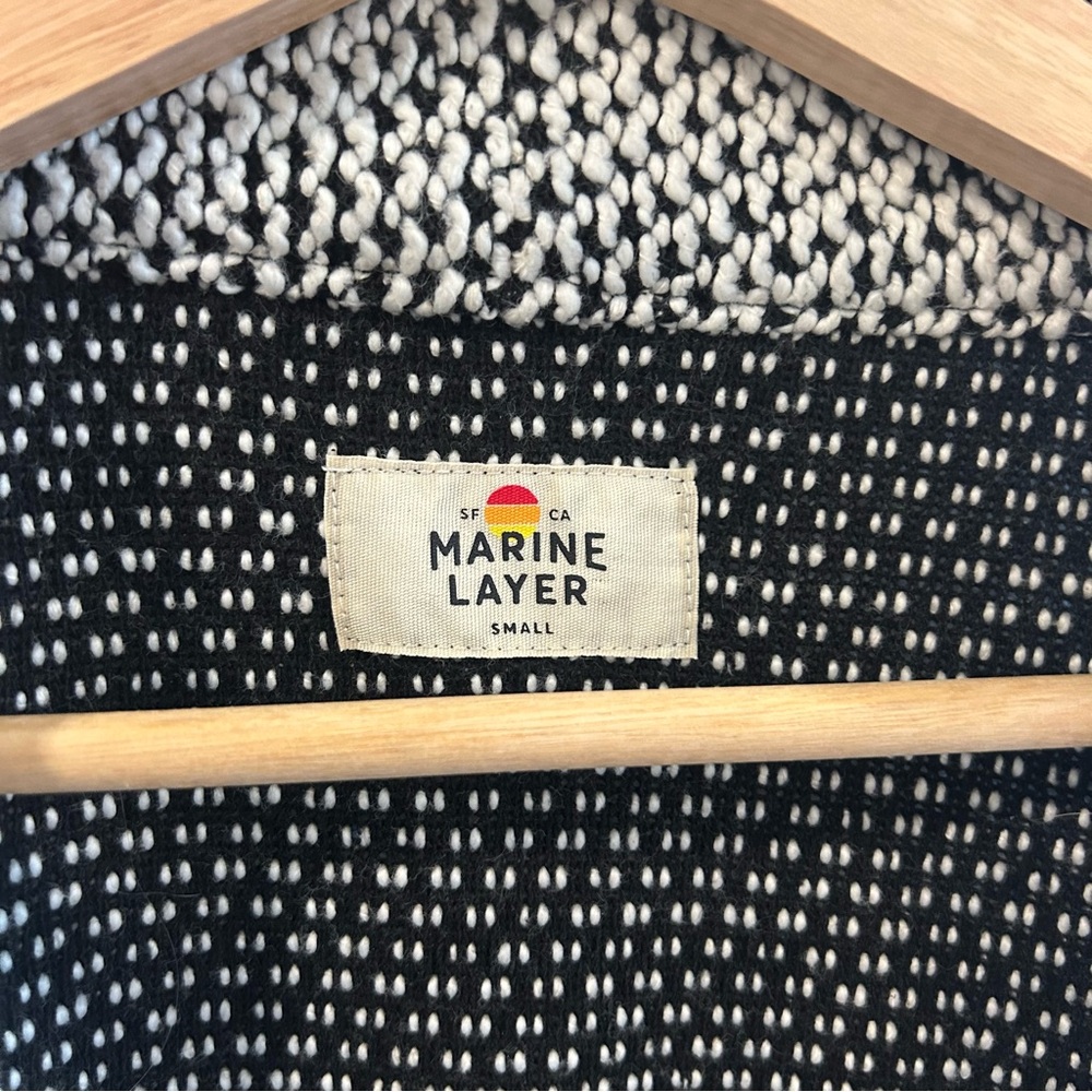 Marine Layer Black and White Cardigan - Picture 3 of 3